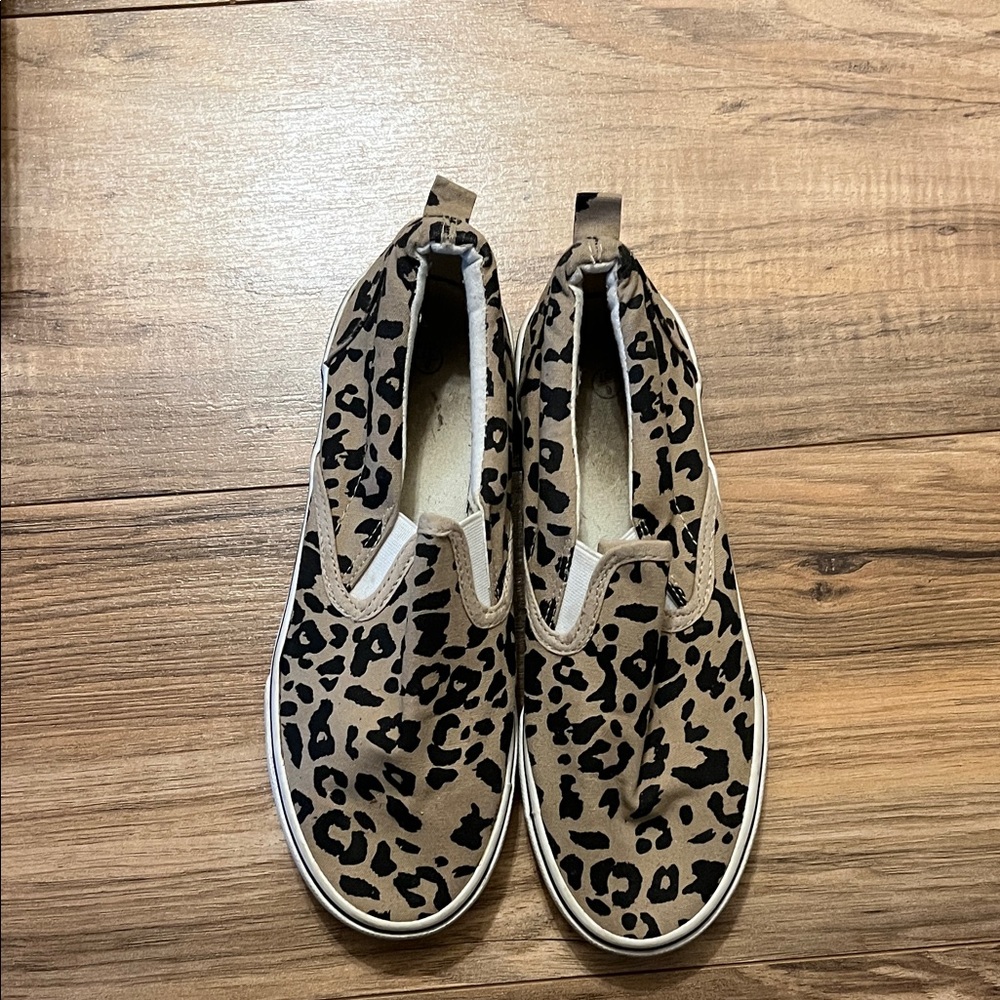Leopard Print Slip-On Sneakers